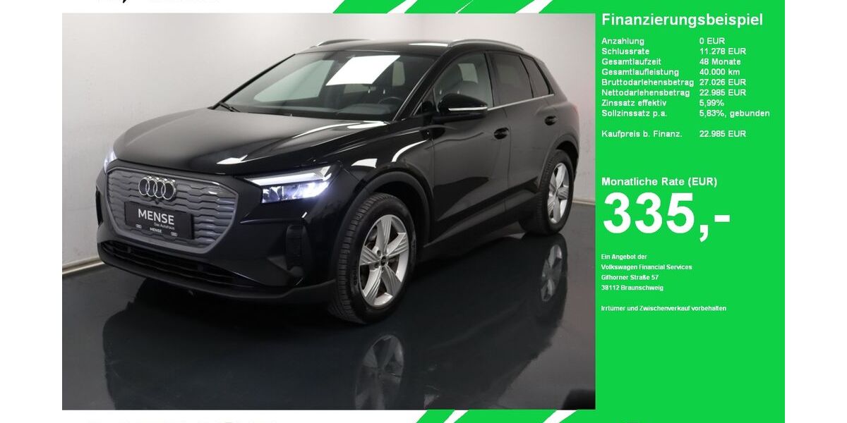 Audi Q4 e-tron 69.598 km 22.985 &euro; Oelde (Stromberg) 59302