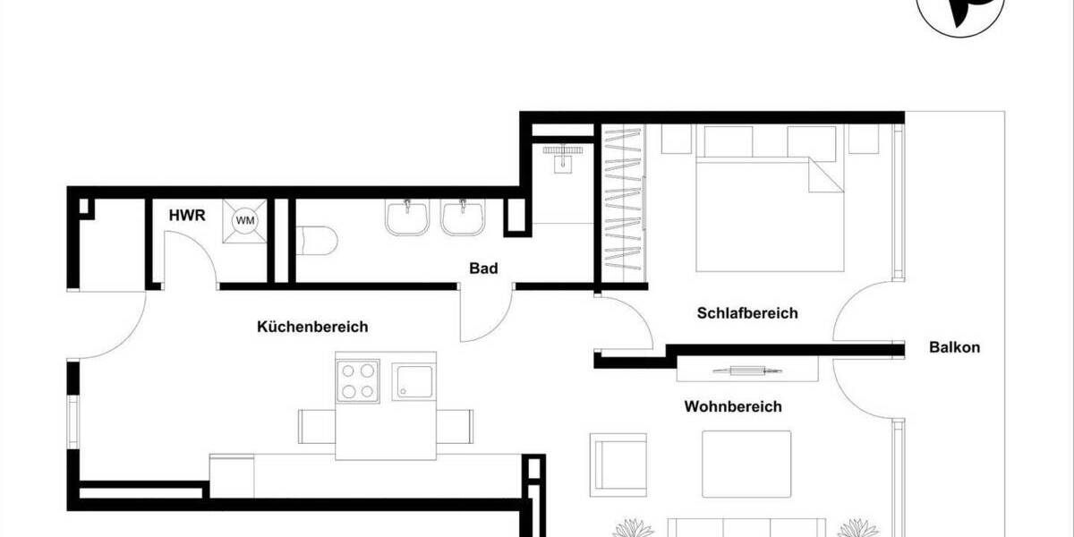 Etagenwohnung Waren (Müritz) Waren - 2 Zimmer, 62 m&sup2;, 339.000&euro; | Angebot:25738418