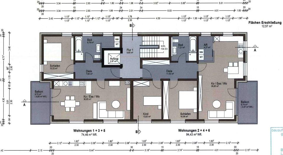 Erdgeschoßwohnung Hünfeld - 2 Zimmer, 75 m&sup2;, 292.948&euro; | Angebot:26974448