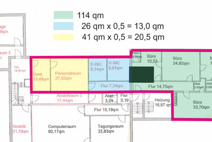 Büro-Praxisfläche zur Miete in Kues 6 zimmer