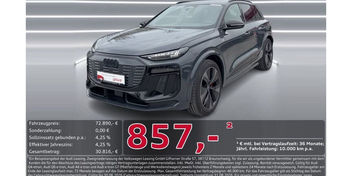 Audi Q6 e-tron 12.660 km 71.890 &euro; Ingolstadt 85057