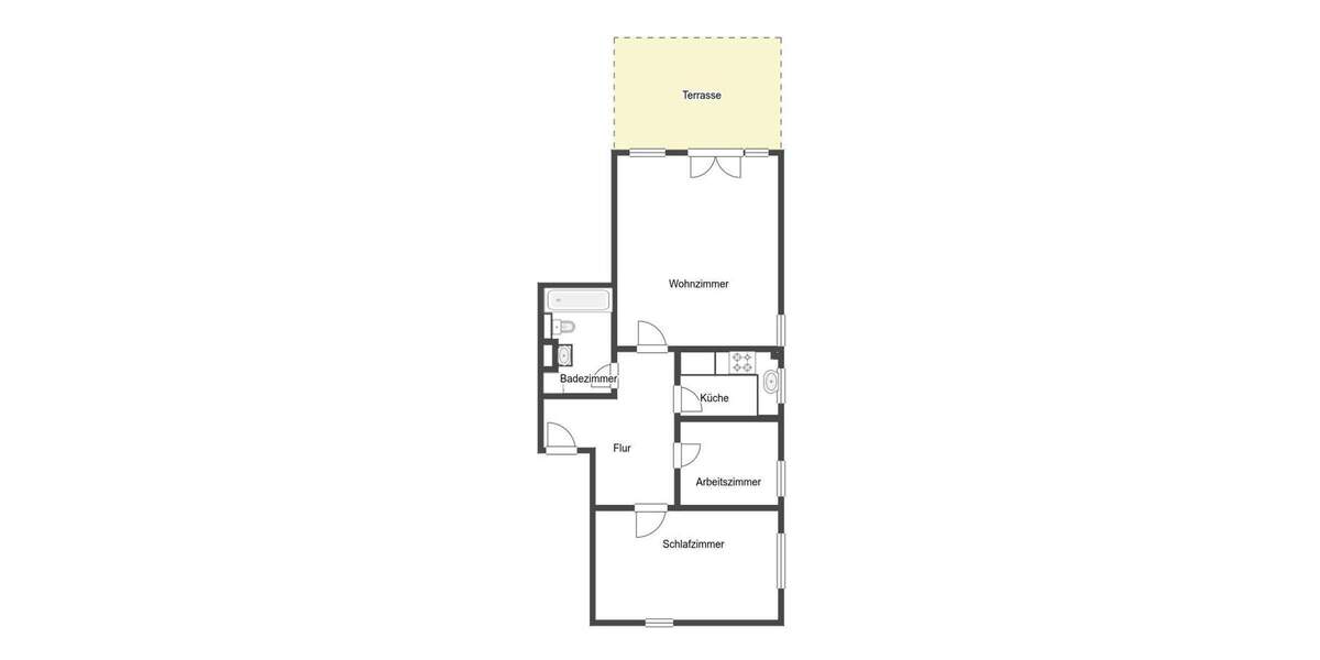 Etagenwohnung Bernau bei Berlin Bernau - 3 Zimmer, 66 m&sup2;, 199.000&euro; | Angebot:25940401