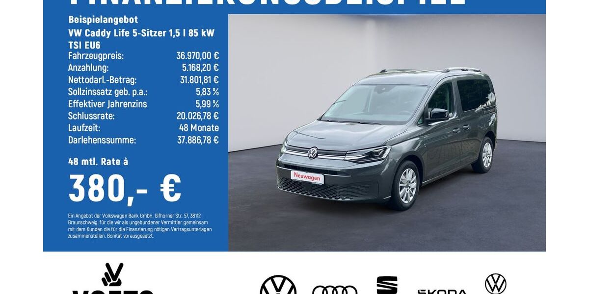 VW Caddy 5.900 km 36.970 &euro; Magdeburg 39116