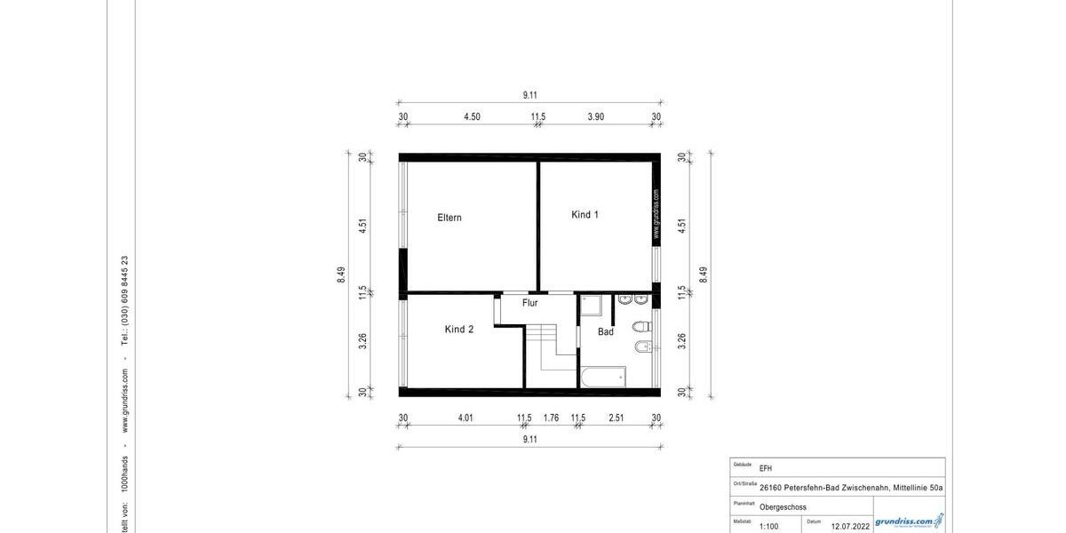 Einfamilienhaus Oldenburg Bloherfelde - 4 Zimmer, 128 m&sup2;, 379.000&euro; | Angebot:26416223