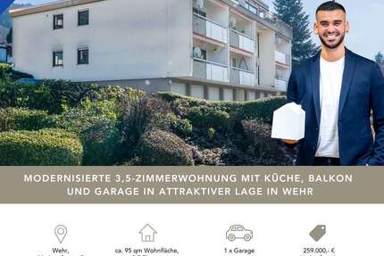 Wohnung Wehr - 3.5 Zimmer, 95 m&sup2;, 259.000&euro; | Angebot:25771845