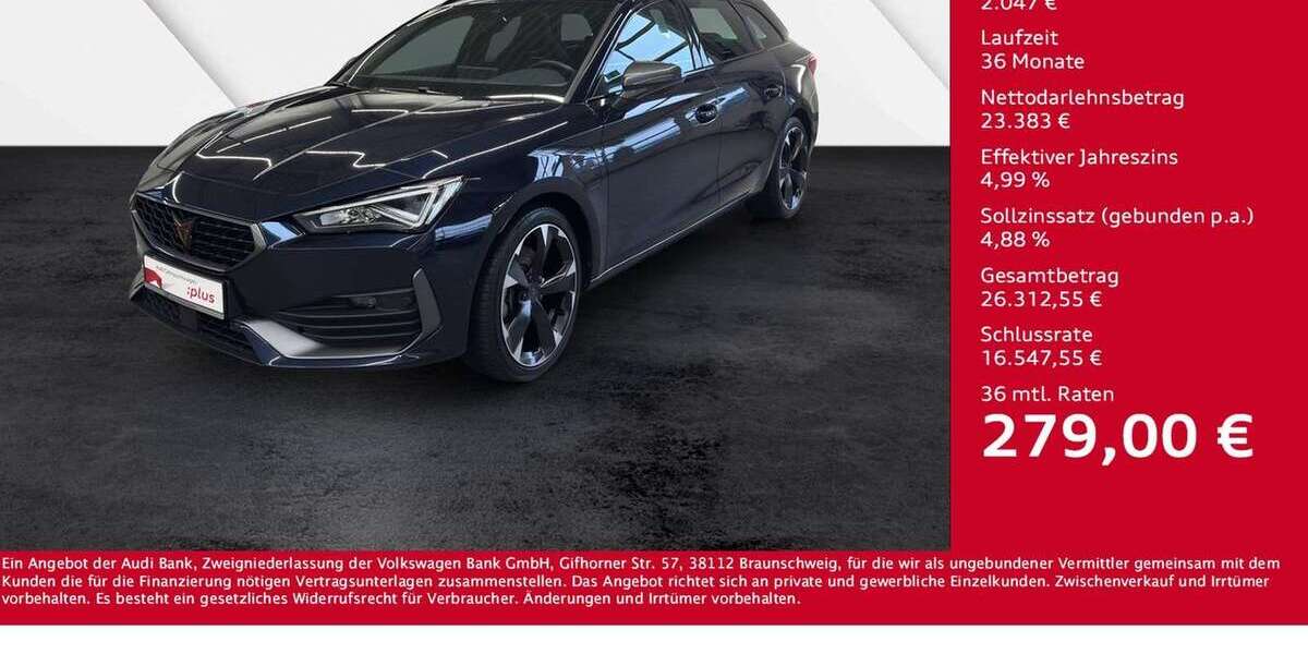 Cupra Leon 41.600 km 25.430 &euro; Gießen 35394