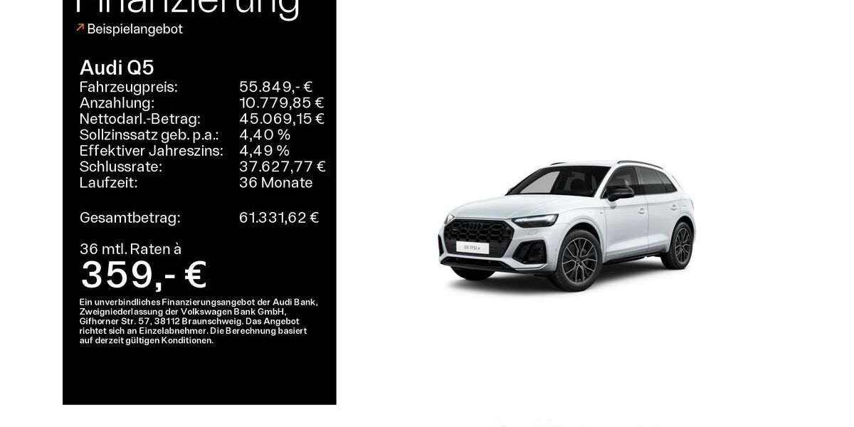 Audi Q5 22.700 km 54.999 &euro; Linsengericht 63589