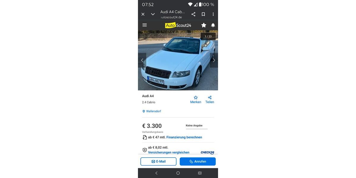 Audi A4 162.000 km 3.500 &euro; Mamming 94437
