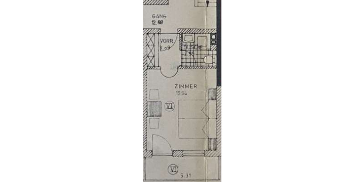 Etagenwohnung Bad Birnbach Asenham - 1 Zimmer, 25 m&sup2;, 67.000&euro; | Angebot:24369774