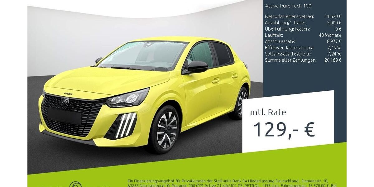 Peugeot 208 28.700 km 15.389 &euro; Bocholt 46395