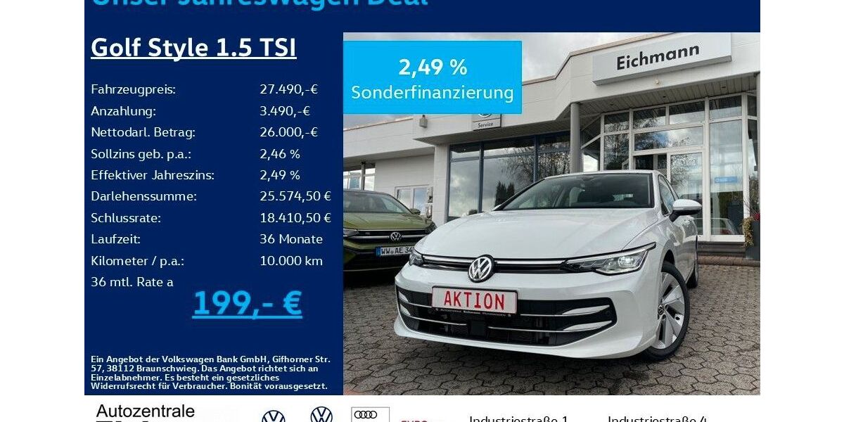 VW Golf 8.400 km 27.490 &euro; Heiligenroth 56412