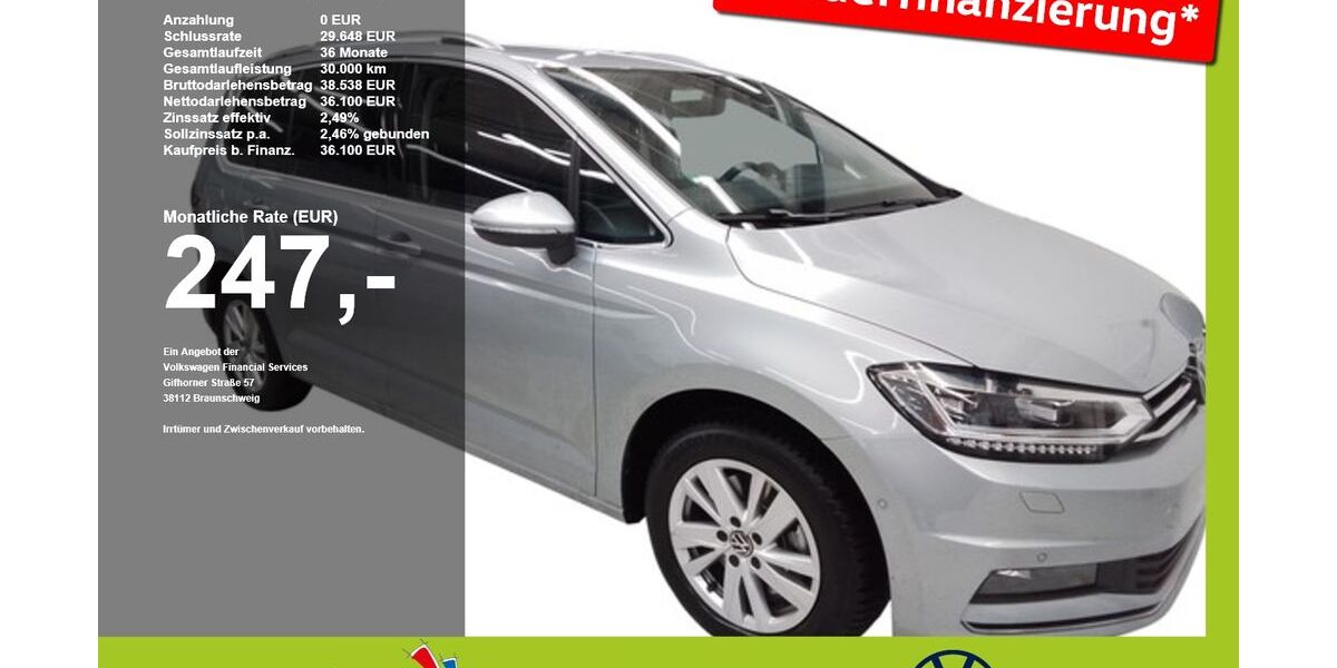 VW Touran 2.686 km 36.100 &euro; Mainburg 84048