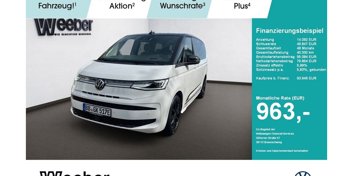 VW T7 Multivan 3.500 km 93.946 &euro; Herrenberg 71083