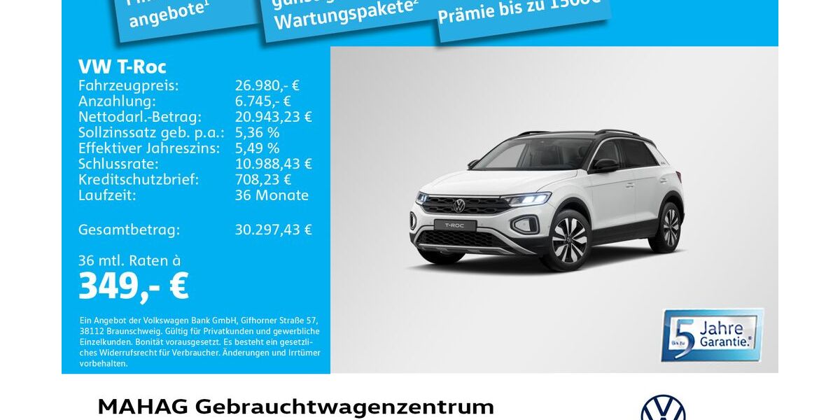 VW T-Roc 7.349 km 26.980 &euro; München 80935