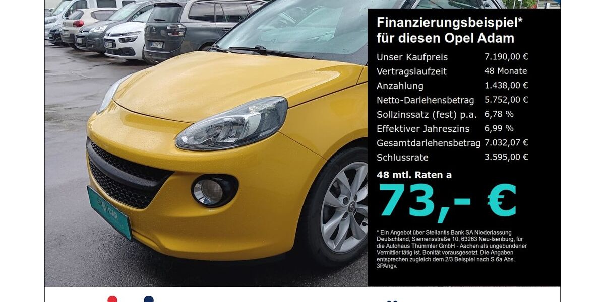 Opel Adam 105.800 km 7.190 &euro; Aachen 52070