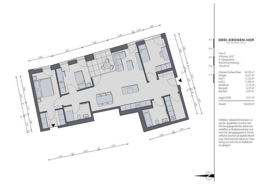 Wohnung zum Kaufen in Tuttlingen 543.800 € 104.58 m²