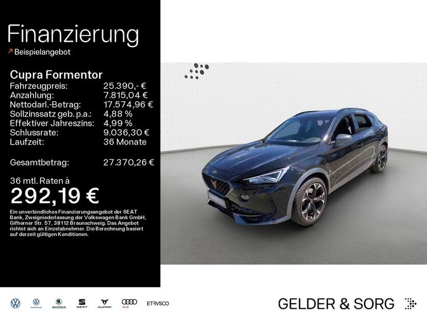 Cupra Formentor 81.400 km 25.390 € Lichtenfels 96215