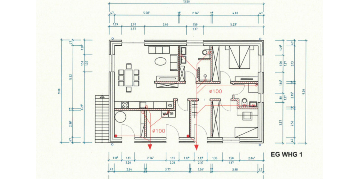 Erdgeschoßwohnung Nordhastedt - 4 Zimmer, 170 m&sup2;, 1.500&euro; | Angebot:24937947