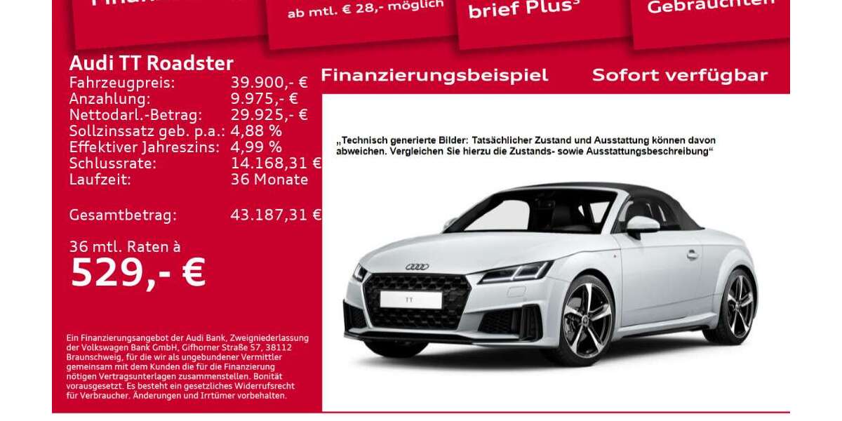 Audi TT 20.100 km 39.900 &euro; Berlin 10587