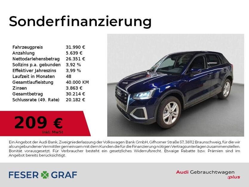 Audi Q2 4.635 km 31.990 € Dessau-Roßlau 06844
