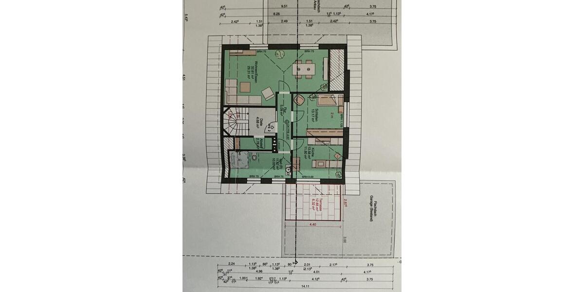Dachgeschoßwohnung Kirchlengern - 2 Zimmer, 80 m&sup2;, 850&euro; | Angebot:25389692