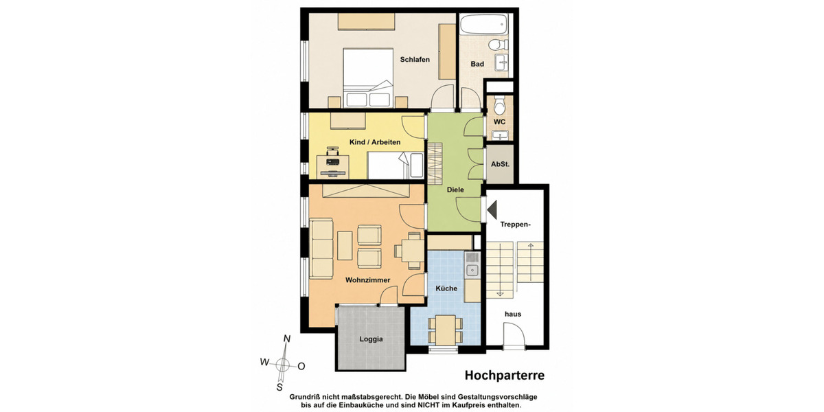 Etagenwohnung Hennigsdorf - 3 Zimmer, 77 m&sup2;, 249.950&euro; | Angebot:26816292