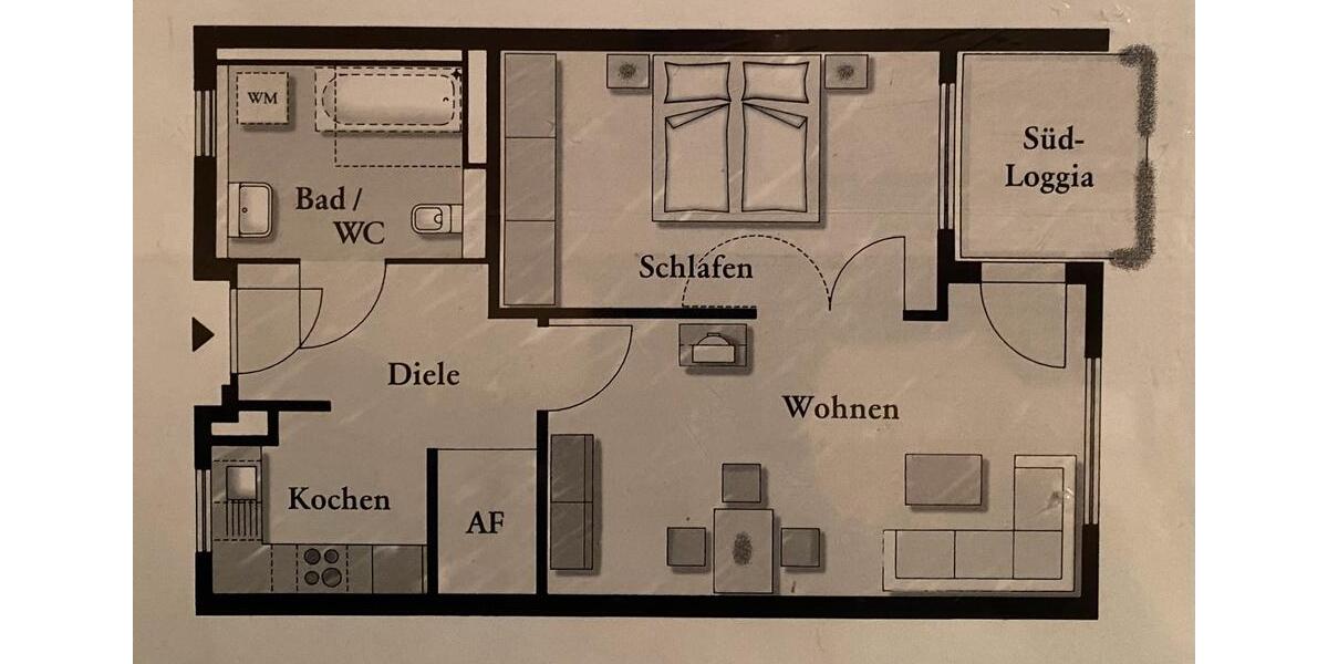Sonnenhof 60plus ab 60 Jahre! sonnige 2-Zimmer WHG 61qm ab sofort 2 zimmer