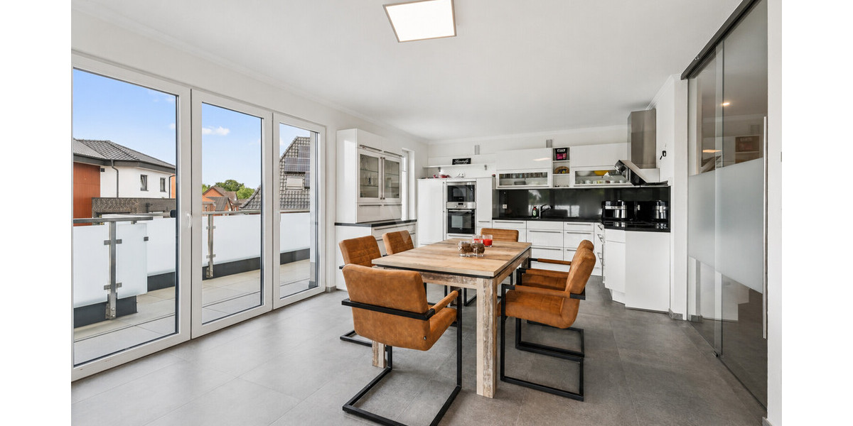 Exklusives Penthouse mit großzügiger Dachterrasse – stilvolles Wohnen auf gehobenen Niveau - Einfamilienhaus Rheine-Mesum Rheine | Angebot:27134492