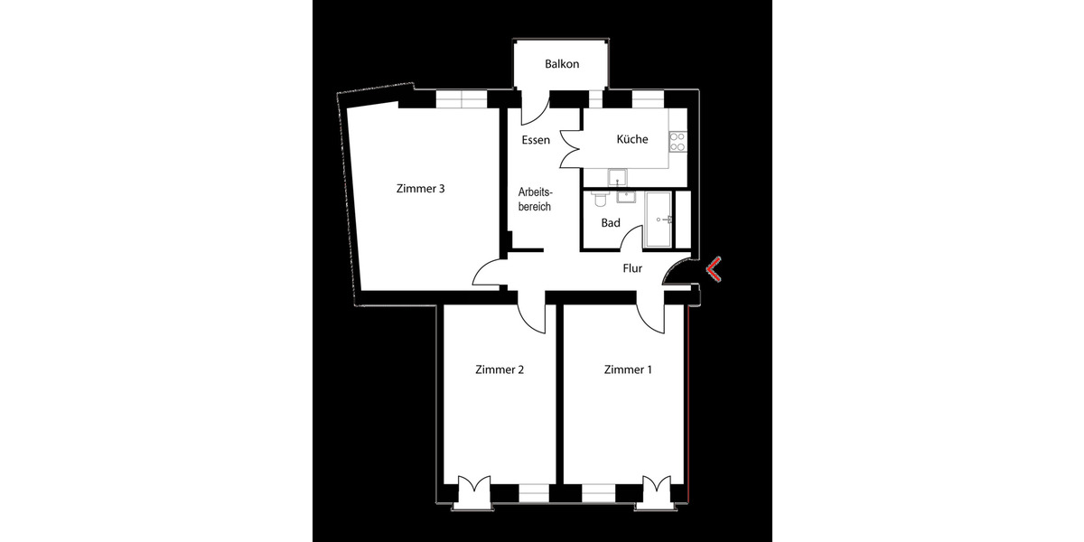 Etagenwohnung Berlin Pankow - 3 Zimmer, 106 m&sup2;, 750.000&euro; | Angebot:26856124