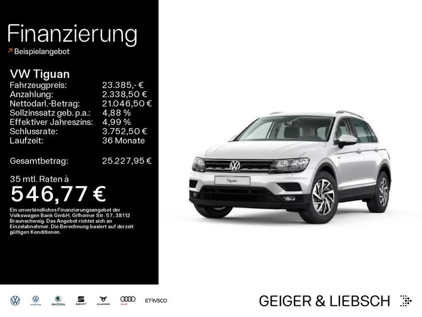 VW Tiguan 63.009 km 23.385 € Linsengericht 63589