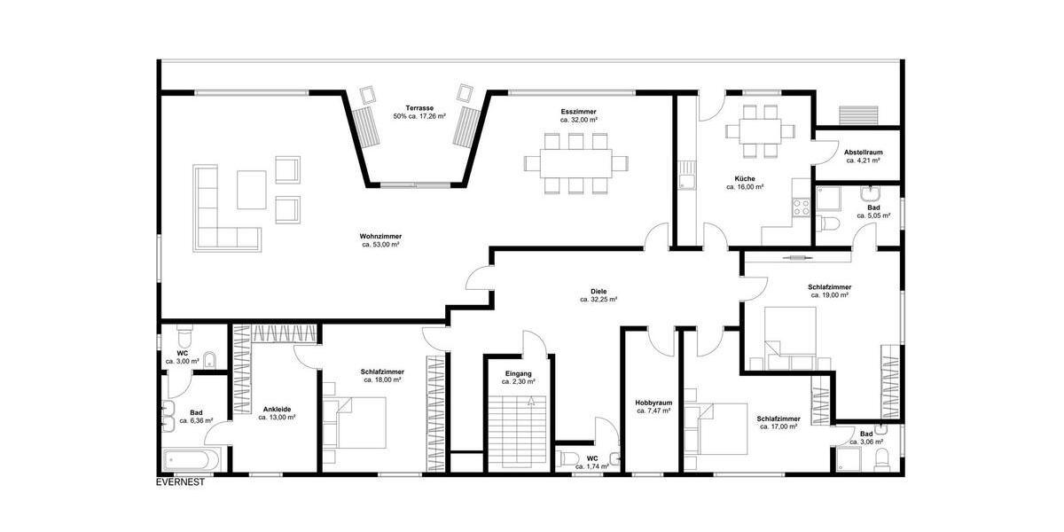 Einfamilienhaus Bergisch Gladbach Alt-Frankenforst - 5 Zimmer, 250 m&sup2;, 2.200&euro; | Angebot:24719236
