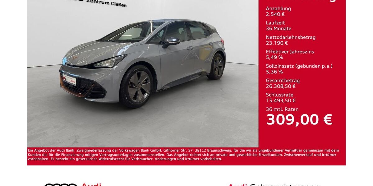 Cupra Born 42.700 km 25.730 &euro; Giessen 35394
