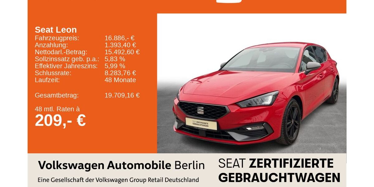 Seat Leon 119.970 km 16.886 &euro; Berlin 13089