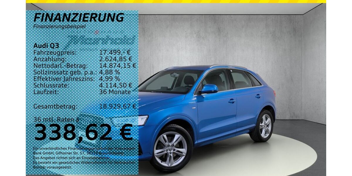 Audi Q3 84.150 km 17.499 &euro; Auerbach/Rebesgrün 08209