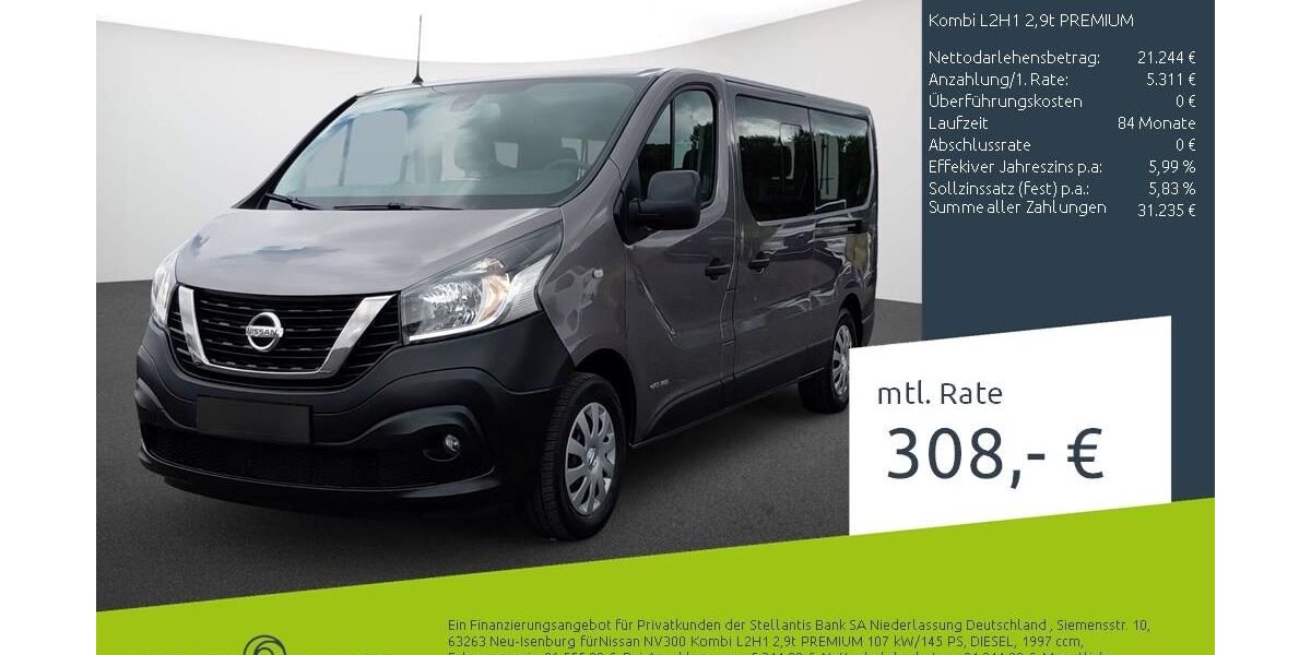 Nissan NV300 53.025 km 26.555 &euro; Münster - Amelsbüren 48163
