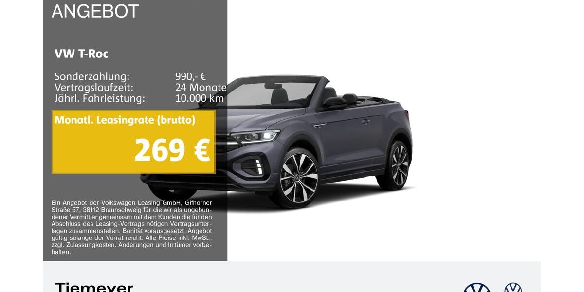 VW T-Roc 22.349 km 31.110 &euro; Plettenberg 58840