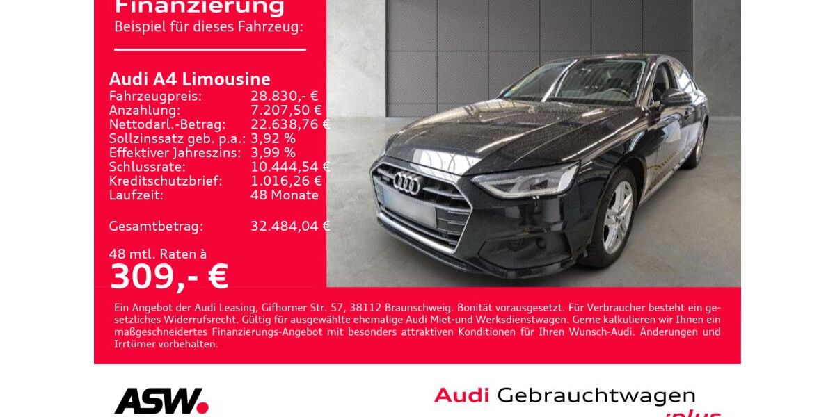 Audi A4 81.000 km 28.830 &euro; Heilbronn 74074