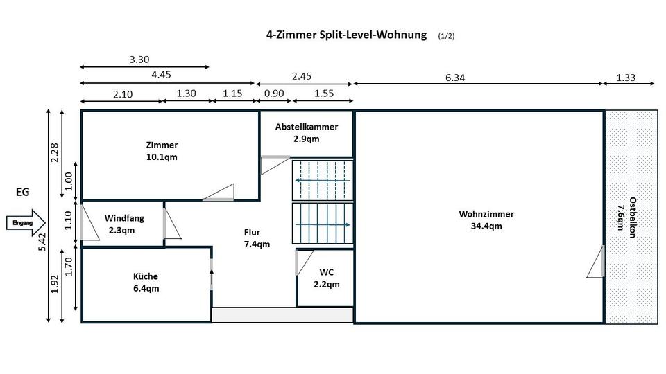 Maisonettenwohnung Unterschleißheim - 4 Zimmer, 105 m&sup2;, 679.000&euro; | Angebot:26314037