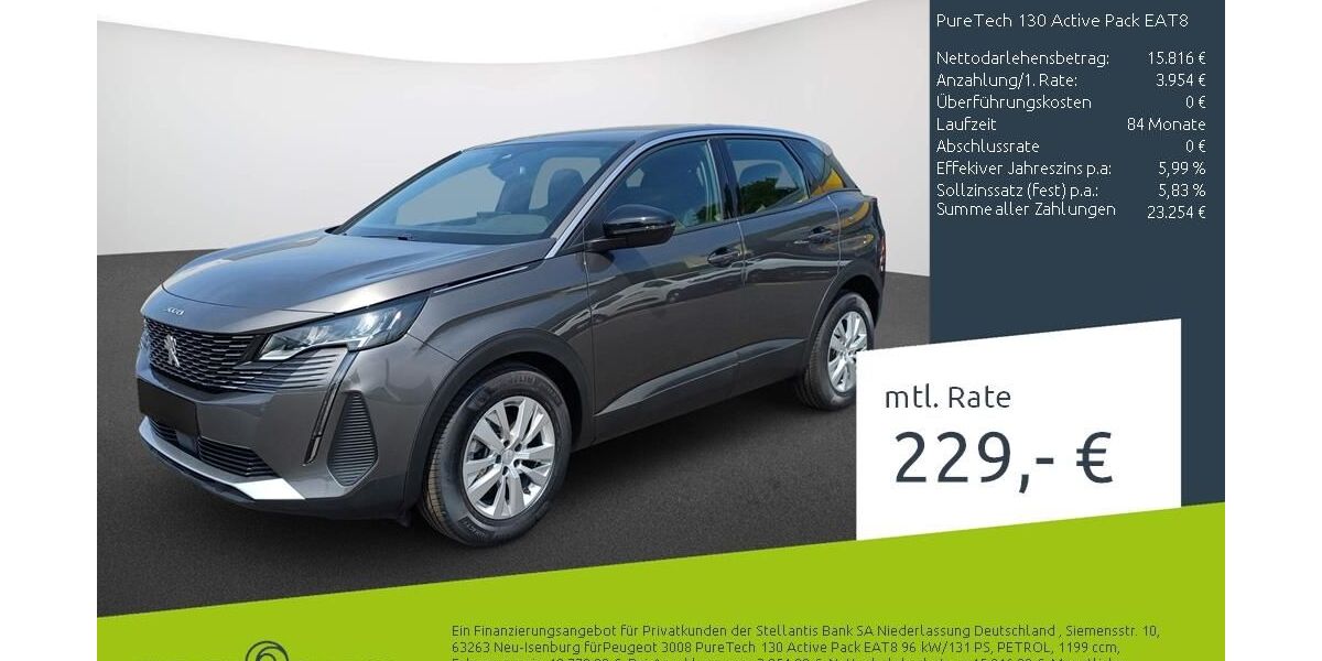 Peugeot 3008 6.675 km 19.777 &euro; Bocholt 46395
