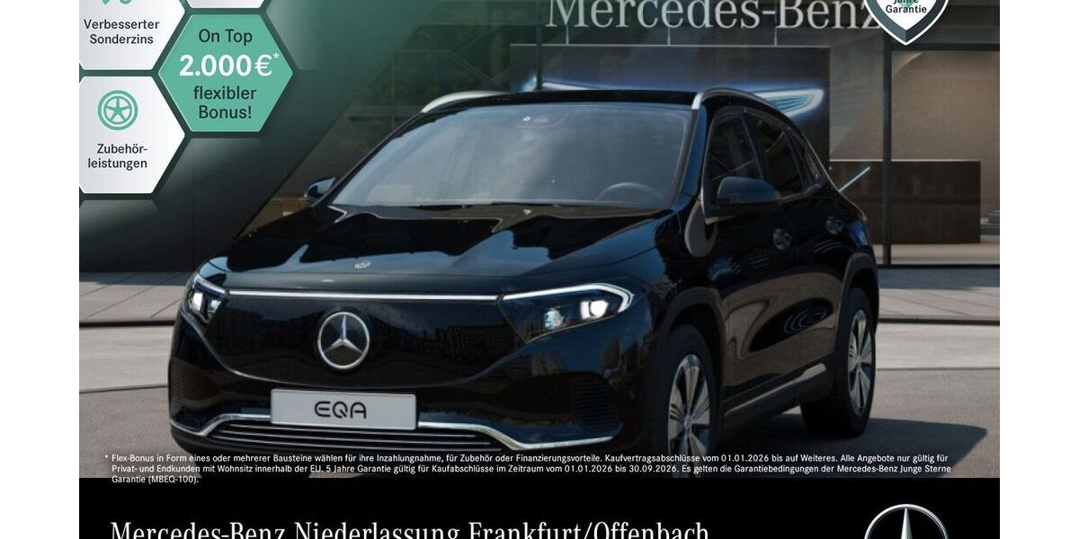 Mercedes-Benz EQA 9.465 km 36.490 &euro; Frankfurt 60599