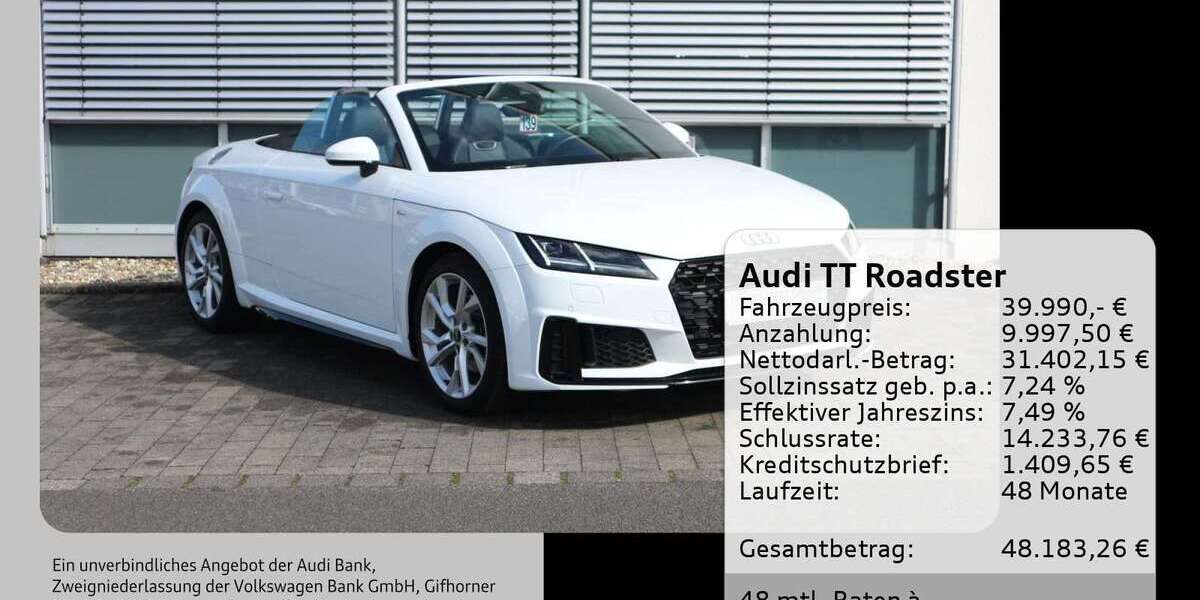 Audi TT 19.000 km 39.990 &euro; Bürgstadt 63927
