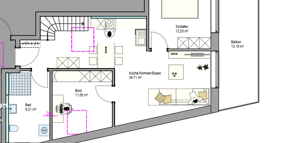 Etagenwohnung Friedrichshafen - 4 Zimmer, 87 m&sup2;, 613.400&euro; | Angebot:27126261