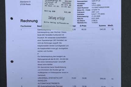 Volvo V70 260.456 km 7.500 &euro; Schleching 83259