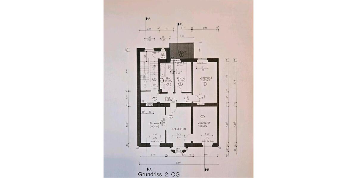 Etagenwohnung Düsseldorf Stadtbezirk 7 - 4 Zimmer, 84 m&sup2;, 395.000&euro; | Angebot:26825706