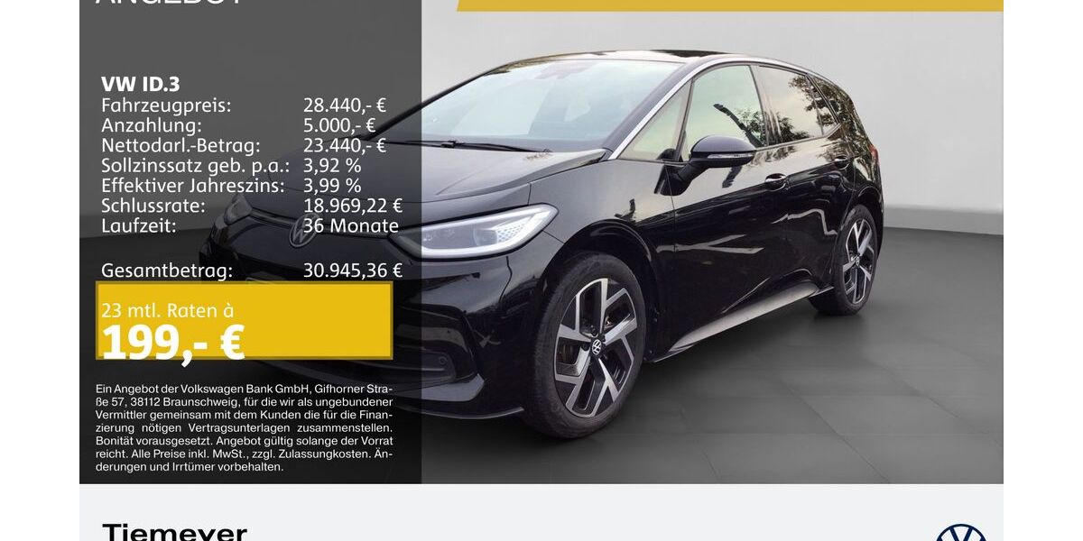VW ID.3 51.572 km 27.790 € Gelsenkirchen 45894