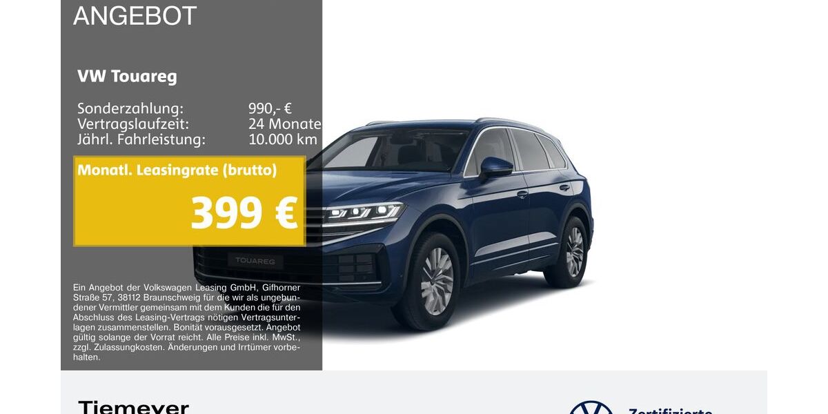 VW Touareg 22.678 km 55.080 &euro; Bochum 44892