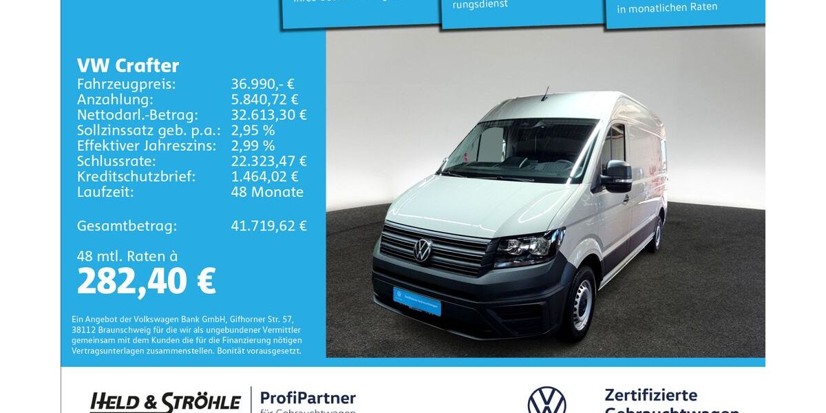 VW Crafter 19.592 km 36.990 &euro; Ulm 89079