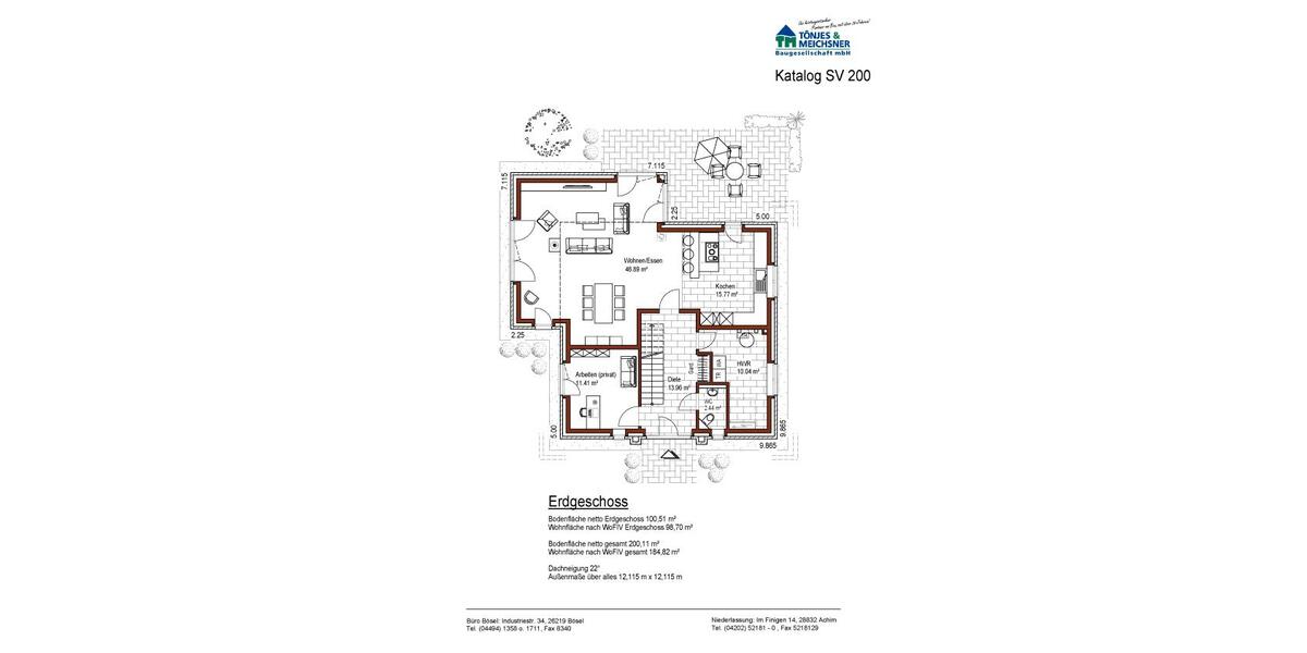 Einfamilienhaus Wildeshausen - 6 Zimmer, 200 m&sup2;, 383.600&euro; | Angebot:8896969