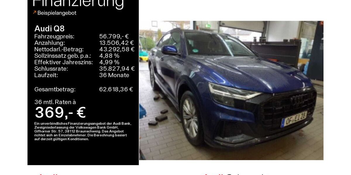 Audi Q8 70.100 km 56.799 &euro; Hofheim 65719