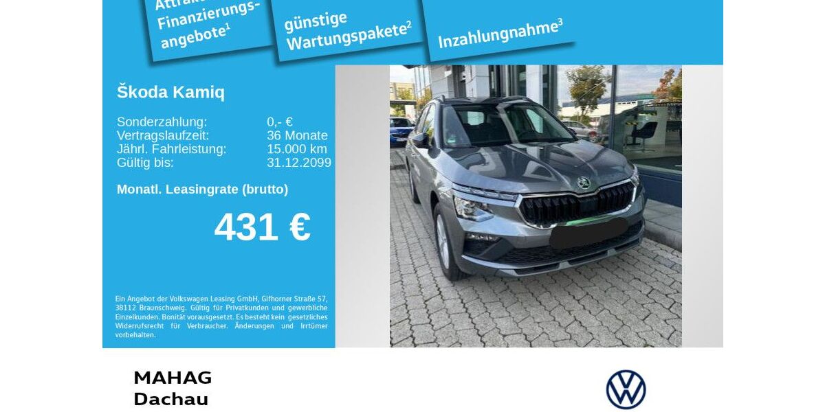 Skoda Kamiq 3.268 km 28.982 &euro; Dachau 85221